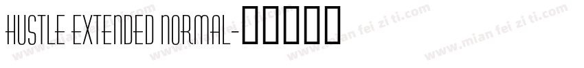 Hustle Extended Normal字体转换